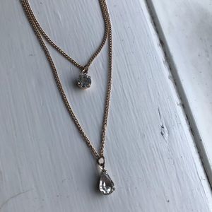 Gold and Rhinestone Necklace